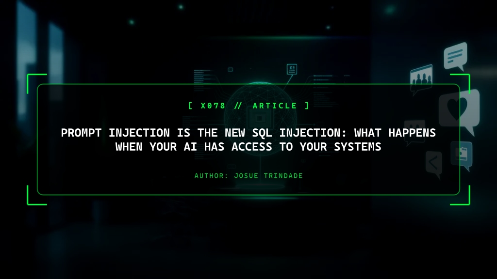 Prompt Injection Is the New SQL Injection