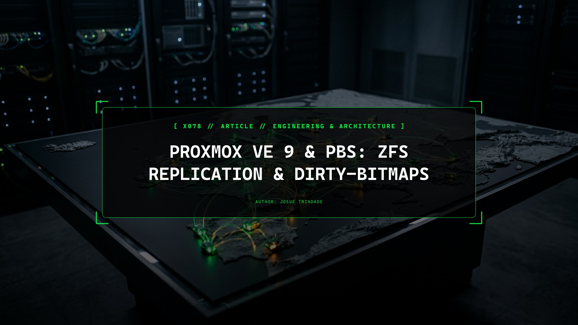 Near-Zero RPO Failover on Proxmox VE 9 Using Asynchronous ZFS Replication and PBS Dirty-Bitmaps