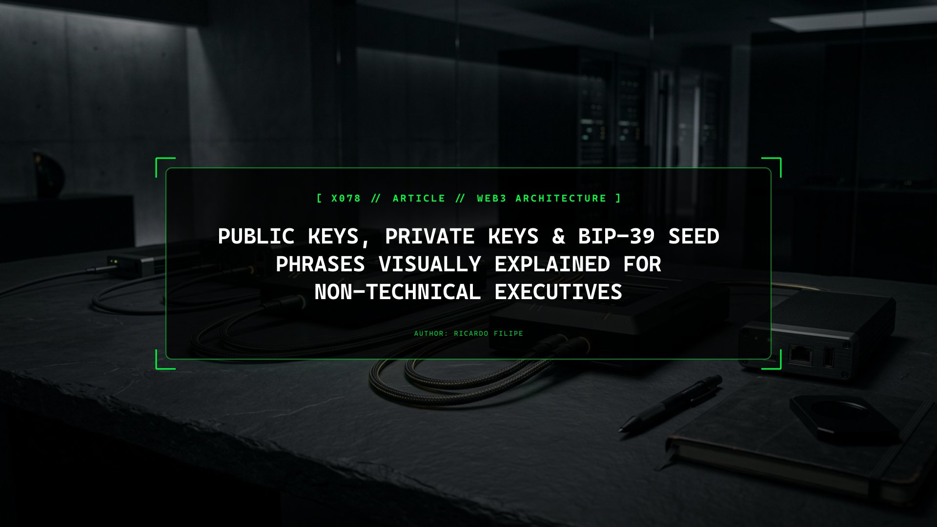 Public Keys, Private Keys & BIP-39 Seed Phrases Visually Explained for Non-Technical Executives