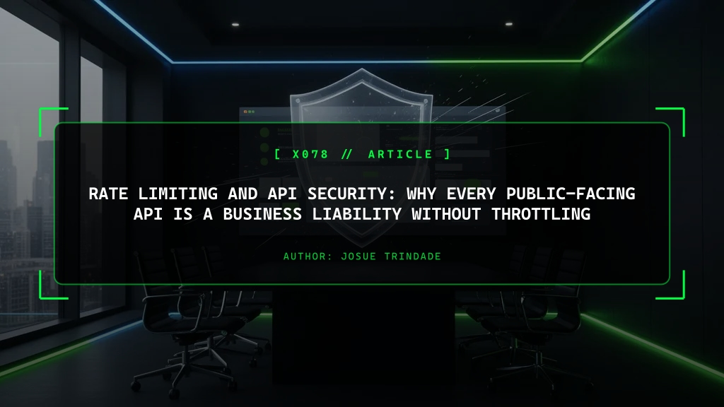Rate Limiting and API Security: Why Every Public-Facing API Is a Liability Without Throttling