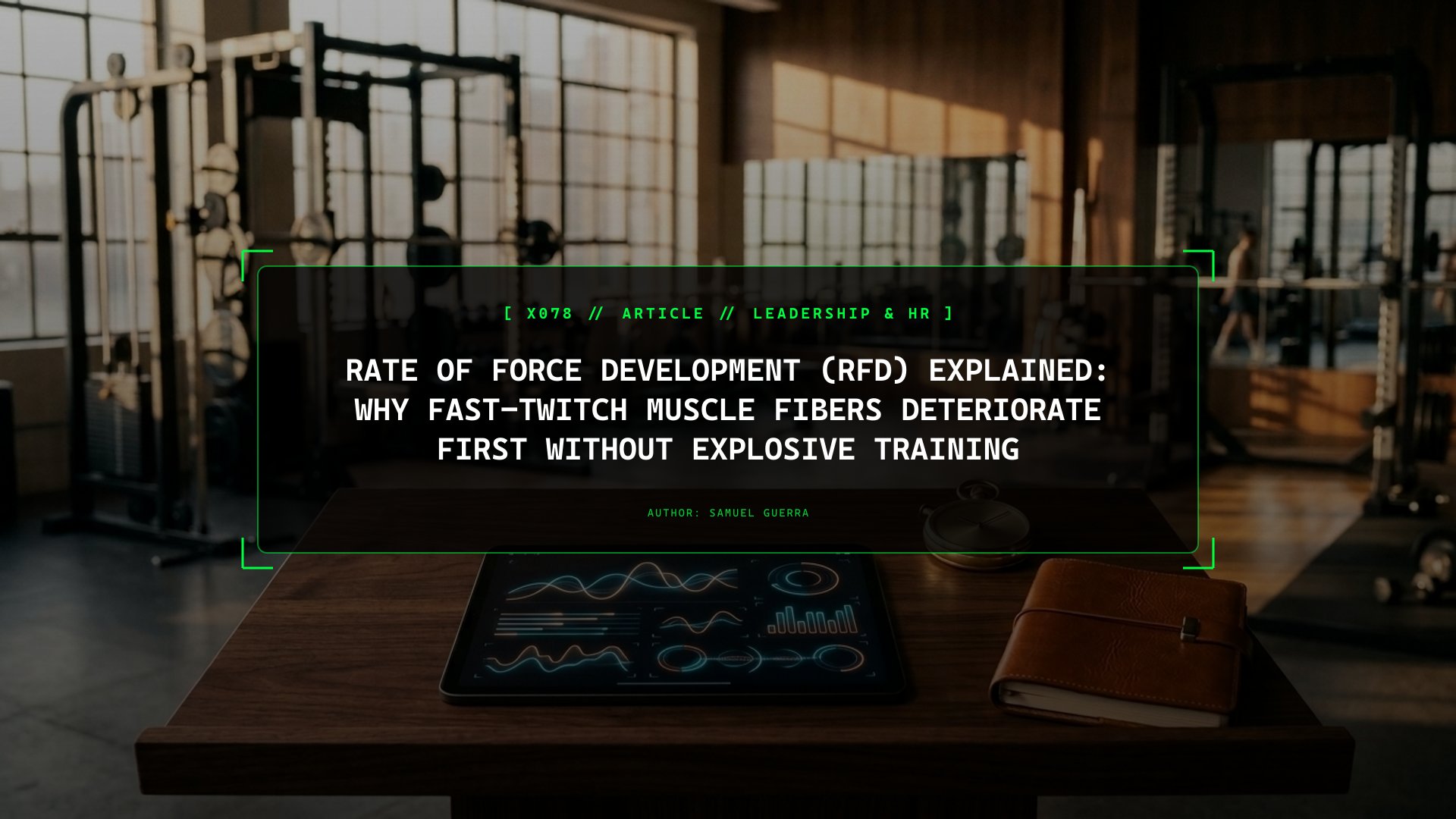 Rate of Force Development (RFD) Explained: Why Fast-Twitch Muscle Fibers Deteriorate First Without Explosive Training