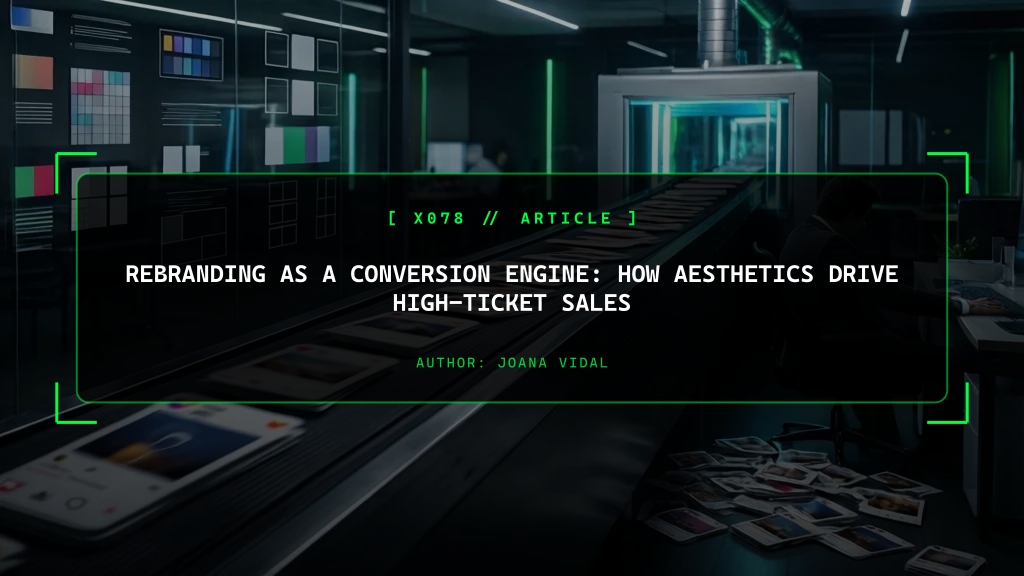 Rebranding as a Ruthless Conversion Engine: How Elite Aesthetics Dominate High-Ticket Sales