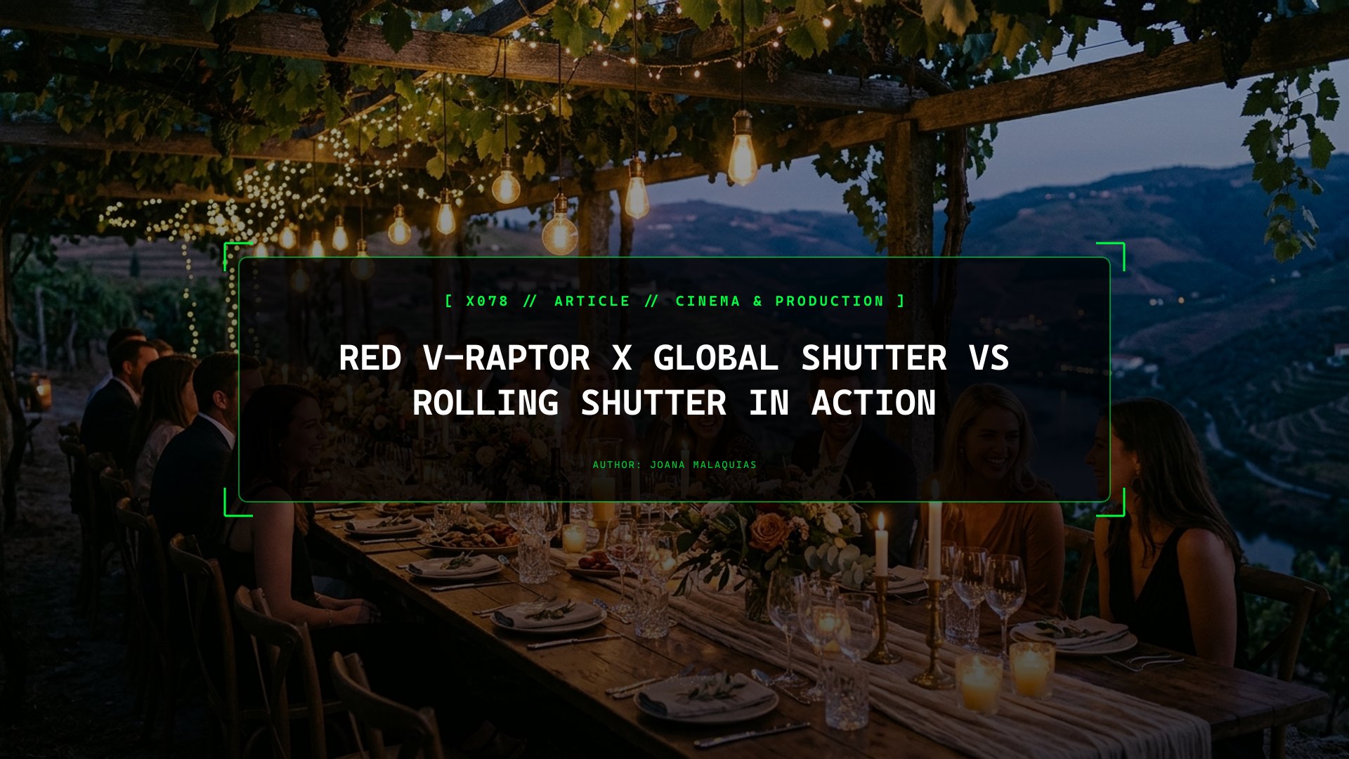 RED V-Raptor X Global Shutter vs Rolling Shutter in Action