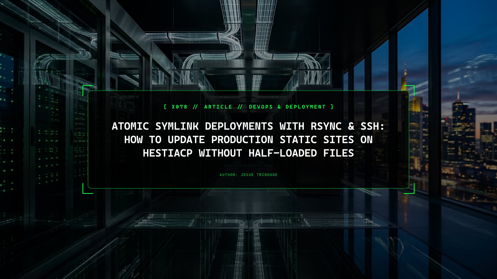 Atomic Symlink Deployments With rsync & SSH: How to Update Production Static Sites on HestiaCP Without Half-Loaded Files