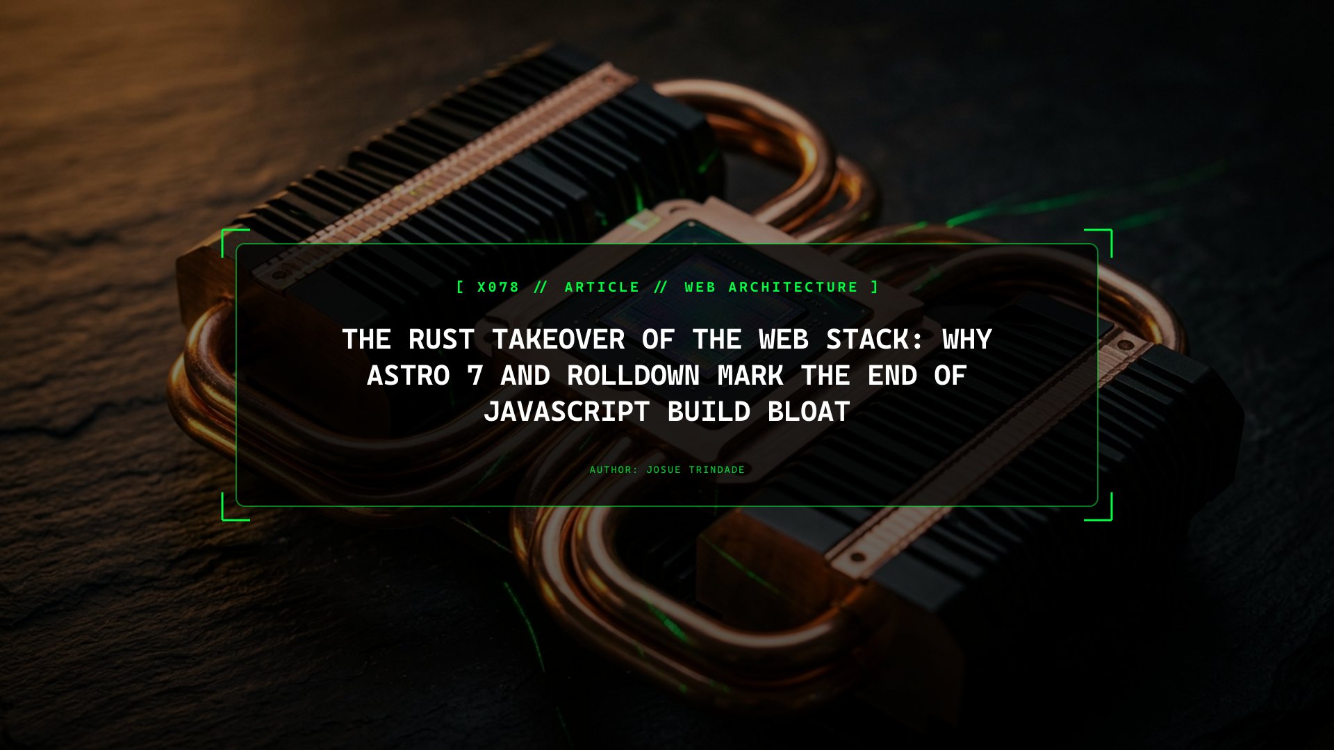 The Rust Takeover of the Web Stack: Why Astro 7 and Rolldown Mark the End of JavaScript Build Bloat