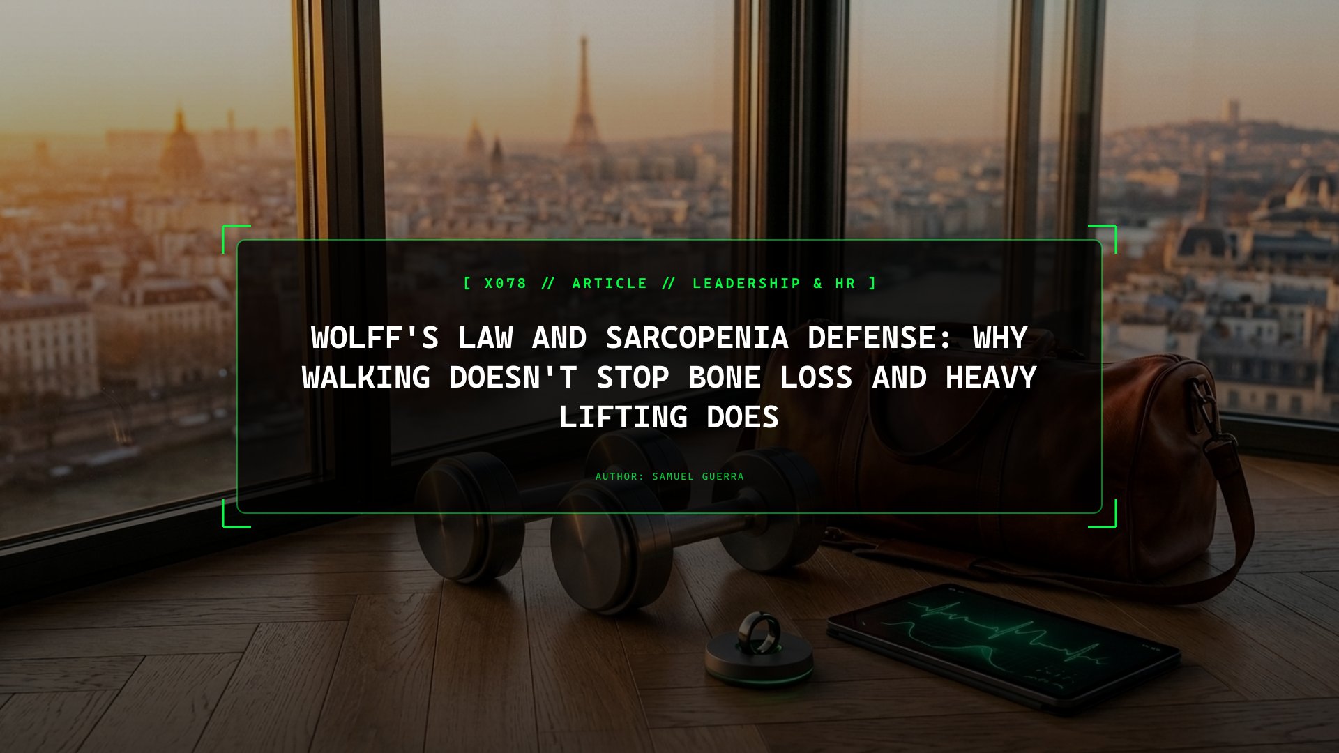 Wolff's Law and Sarcopenia Defense: Why Walking Doesn't Stop Bone Loss and Heavy Lifting Does