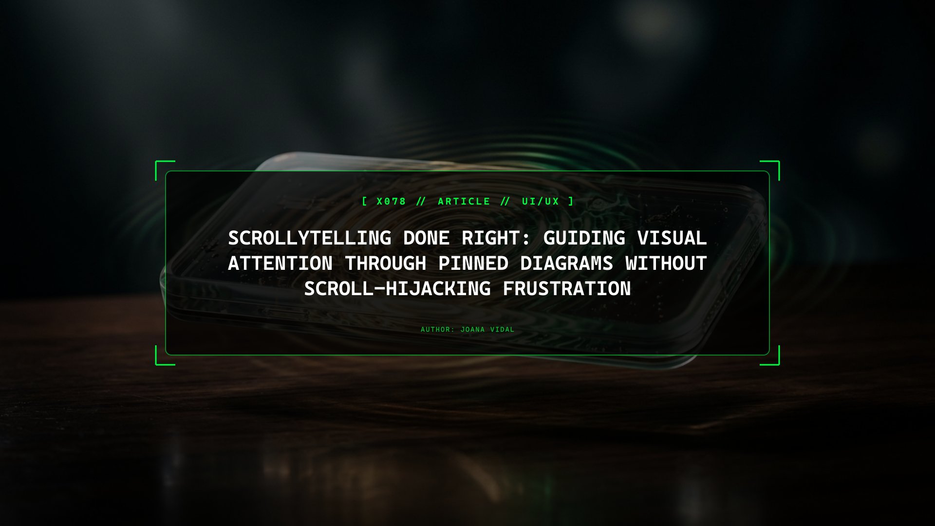 Scrollytelling Done Right: Guiding Visual Attention Through Pinned Sections Without Scroll-Hijacking Frustration