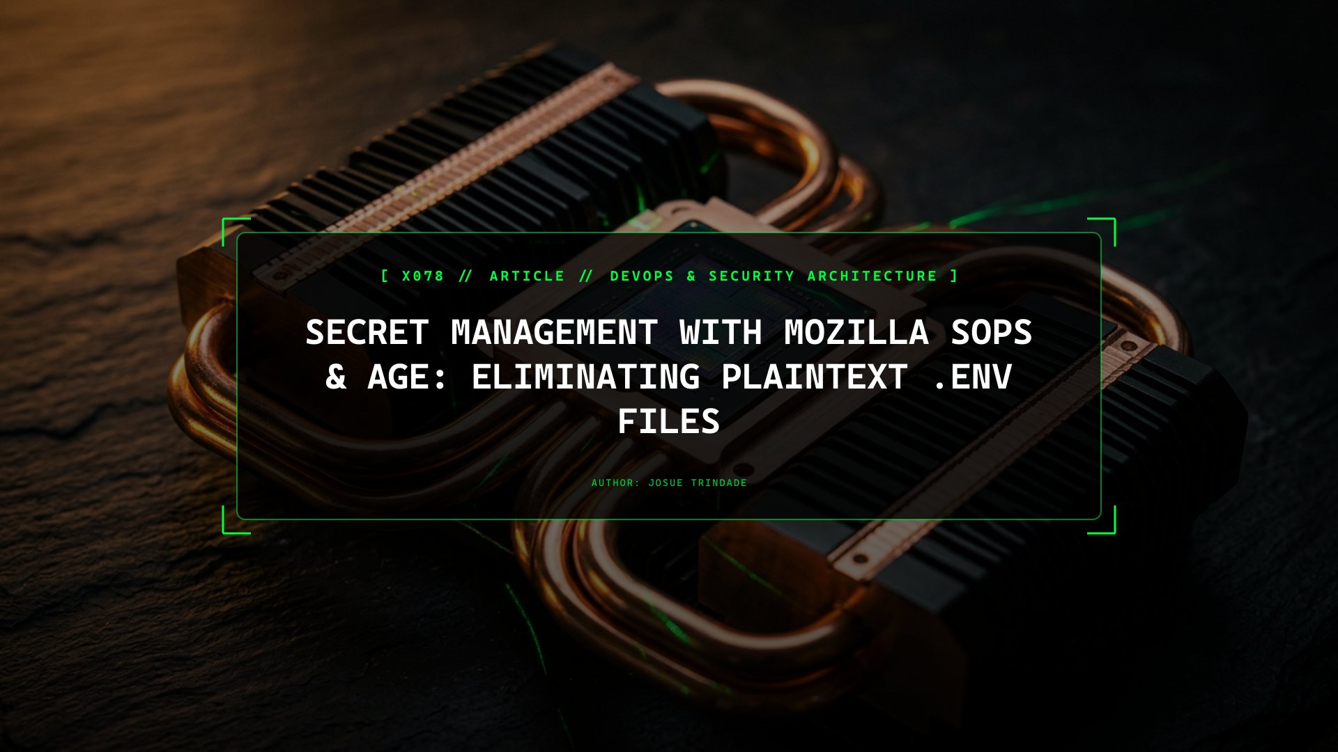 Secret Management with Mozilla SOPS & age: Eliminating Plaintext .env Files