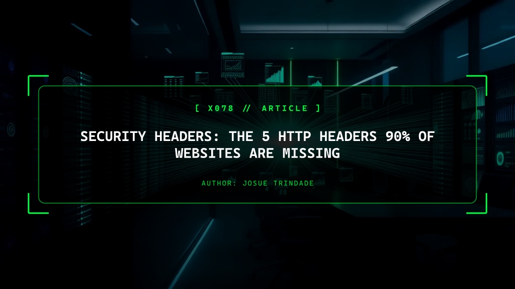 Security Headers: The HTTP Headers 90% of Websites Are Missing