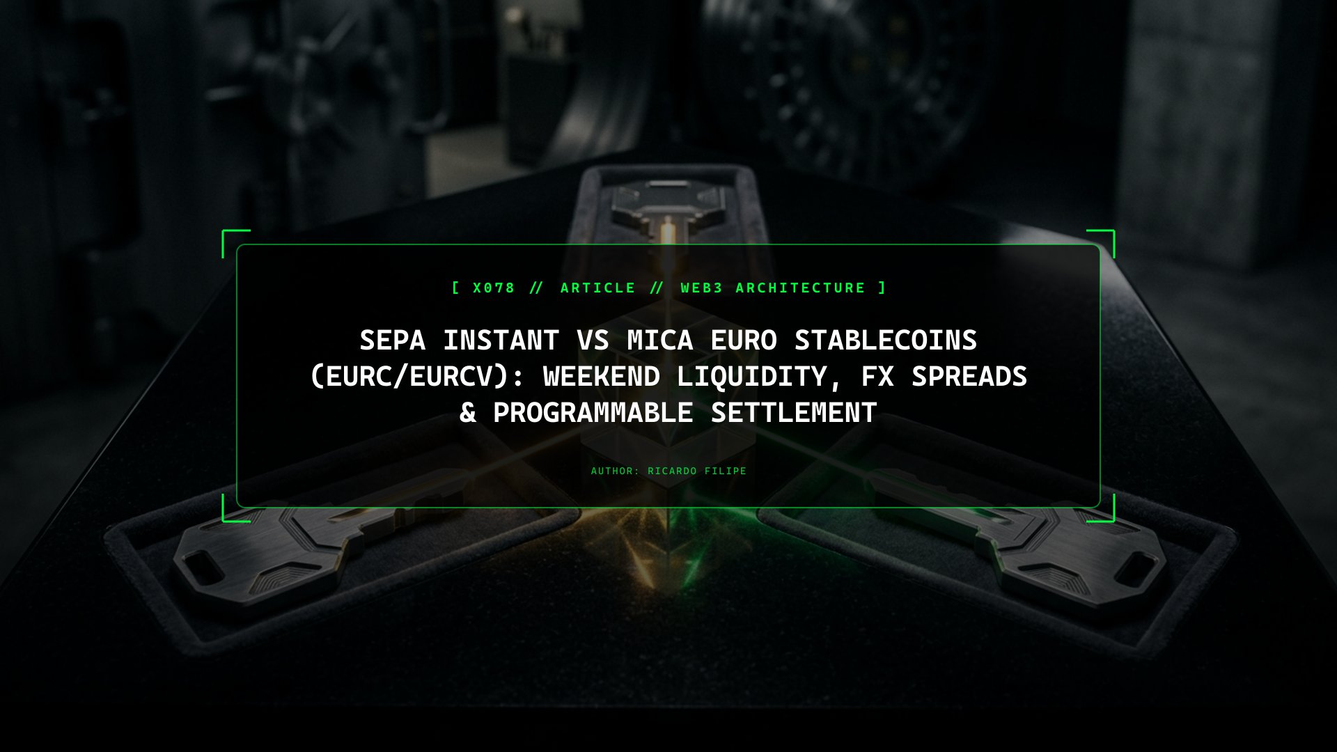 SEPA Instant vs MiCA Euro Stablecoins (EURC/EURCV): Weekend Liquidity, FX Spreads & Programmable Settlement