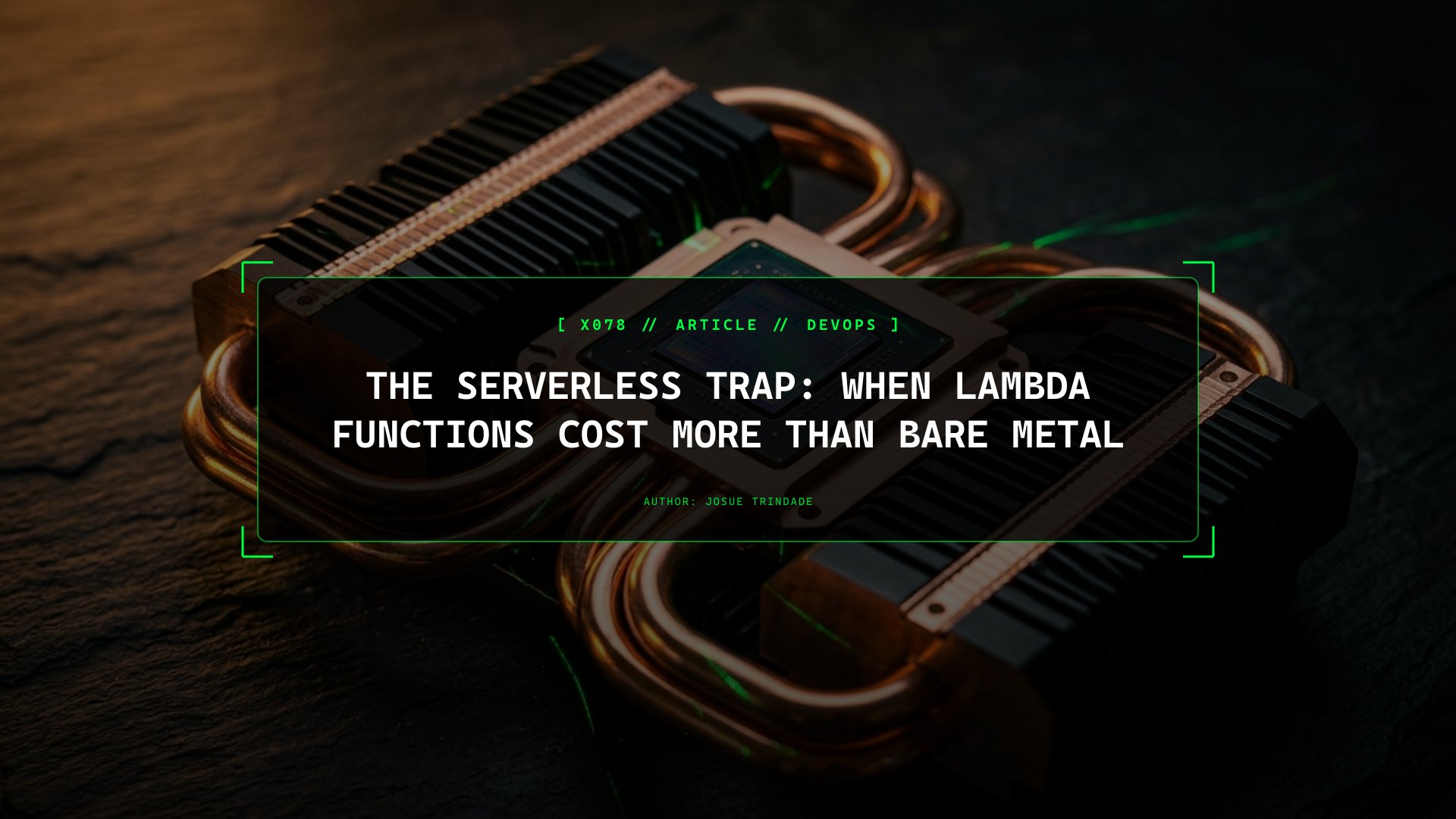 The Serverless Trap: When Lambda Functions Cost More Than Bare Metal