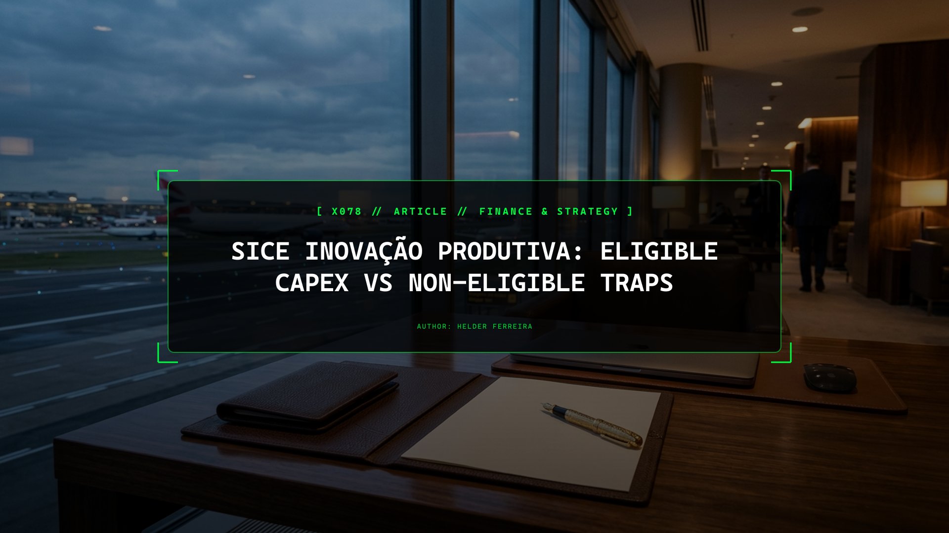 SICE Inovação Produtiva: Eligible Capex vs Non-Eligible Traps