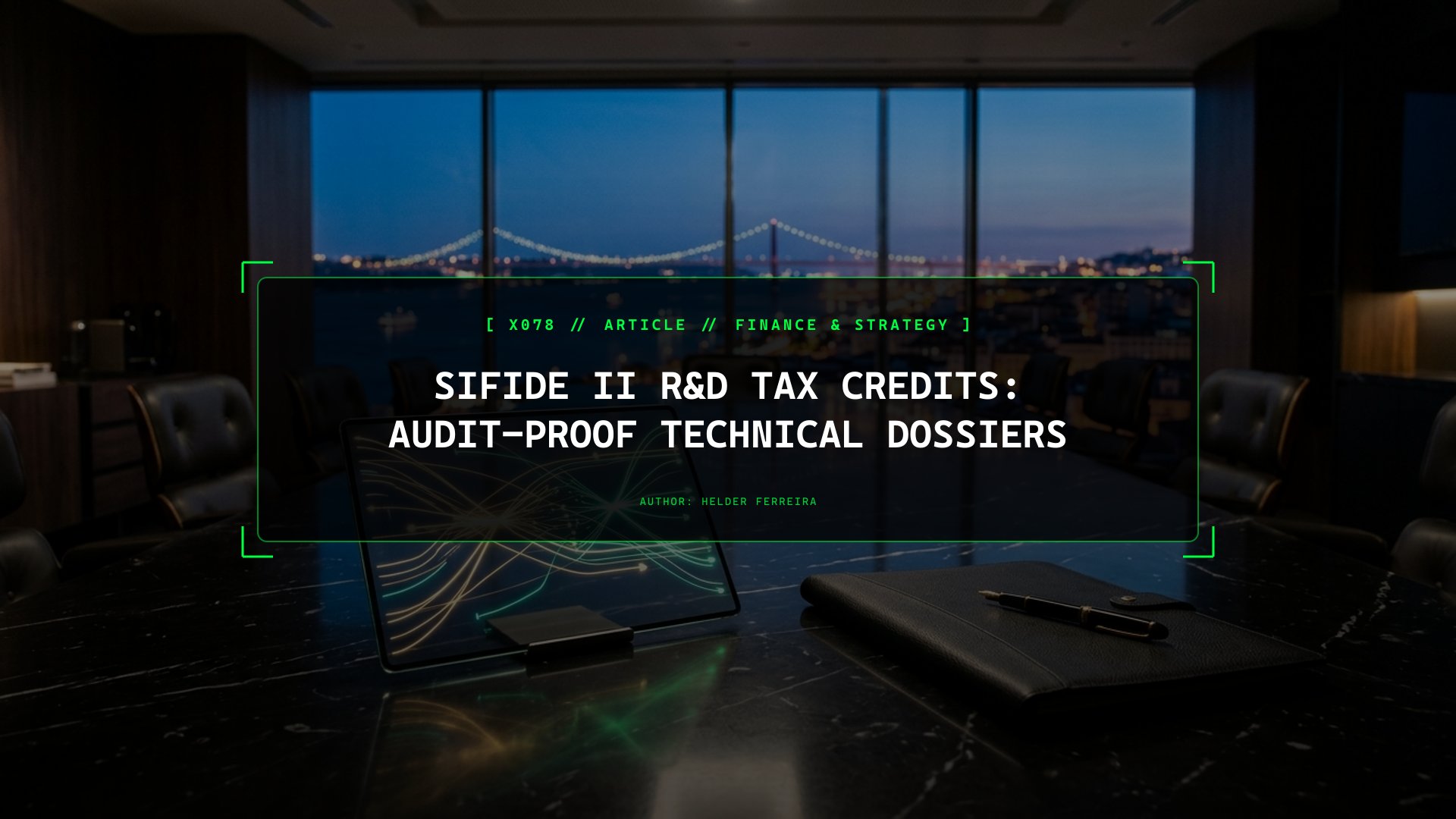 SIFIDE II R&D Tax Credits: Audit-Proof Technical Dossiers