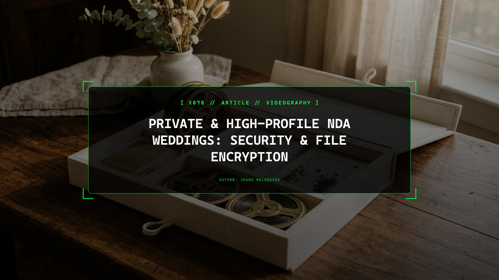 Private & High-Profile NDA Weddings: Security & File Encryption