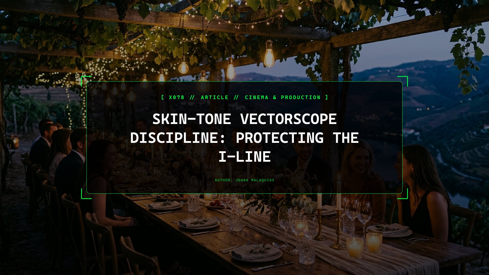 Skin-Tone Vectorscope Discipline: Protecting the I-Line