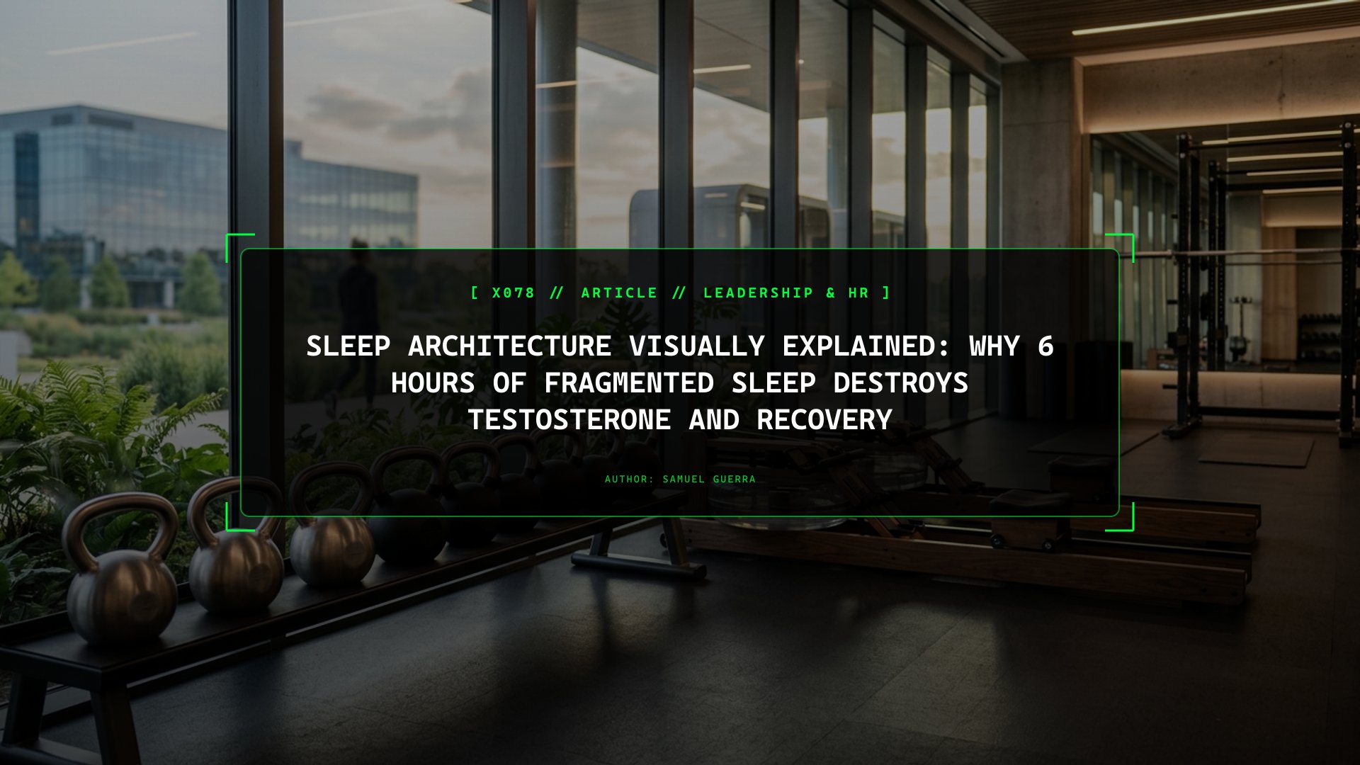 Sleep Architecture Visually Explained: Why 6 Hours of Fragmented Sleep Destroys Testosterone and Recovery