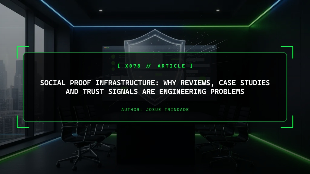 Social Proof Infrastructure: Why Reviews and Trust Signals Are Engineering Problems