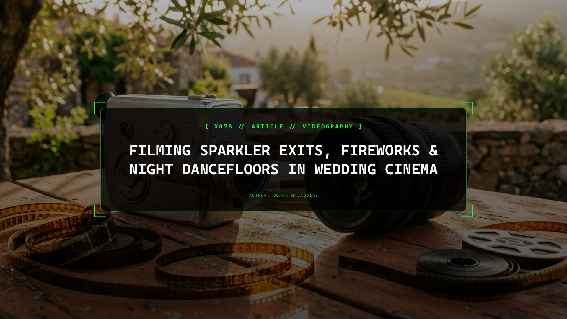 Filming Sparkler Exits, Fireworks & Night Dancefloors in Wedding Cinema