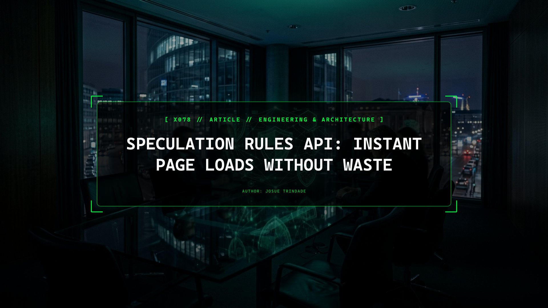 Achieving 0ms Perceived Page Transitions with the Speculation Rules API and Sec-Purpose Guards