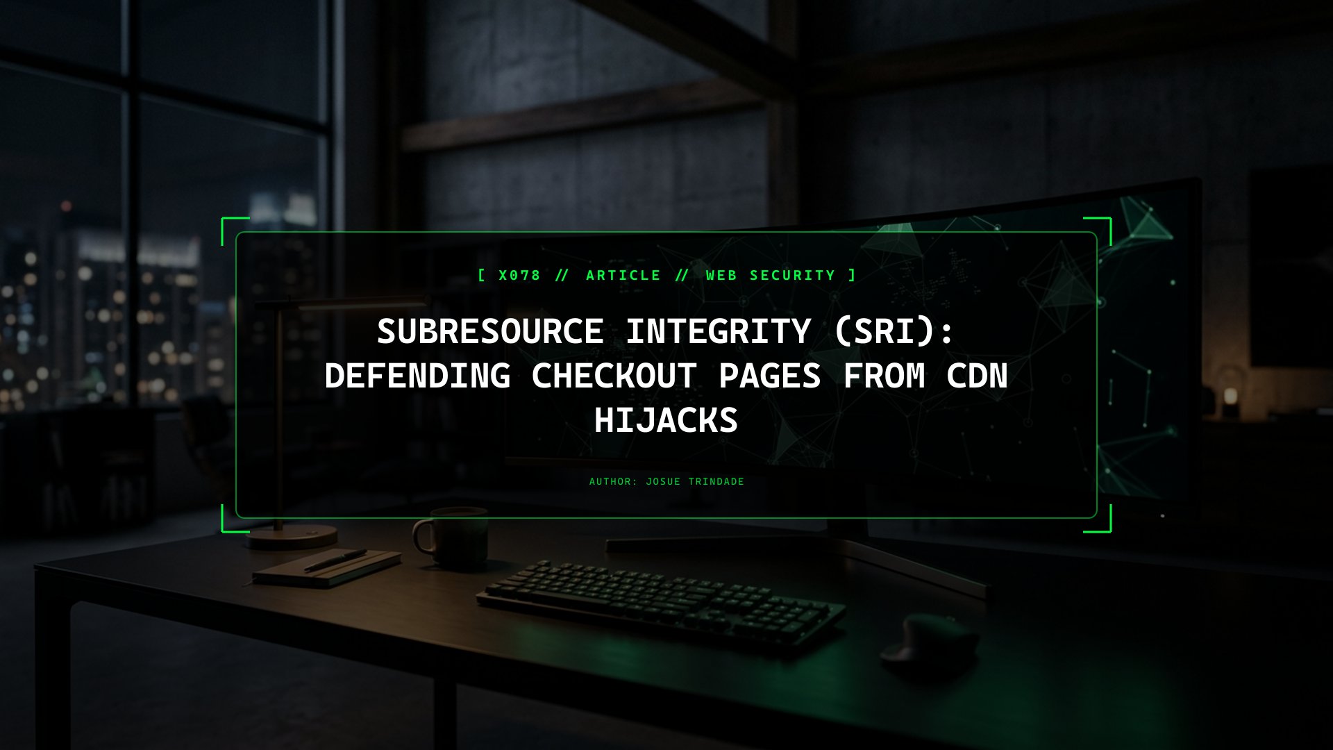 Why Loading Unpinned Third-Party Scripts Is Like Giving Strangers Root Access to Your Checkout Page: Subresource Integrity (SRI) Explained
