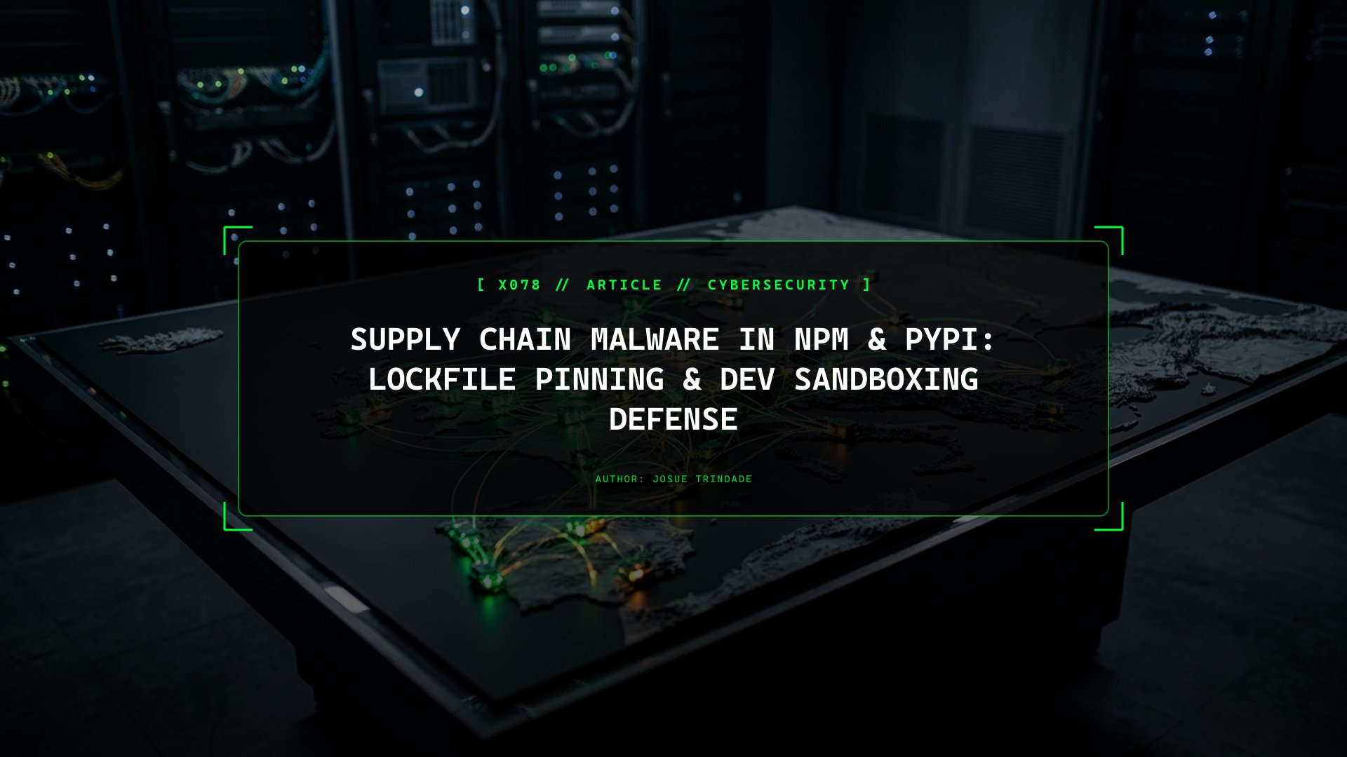 How Compromised npm & PyPI Packages Steal Your .env Keys: Lockfile Pinning & Dev Container Sandboxing