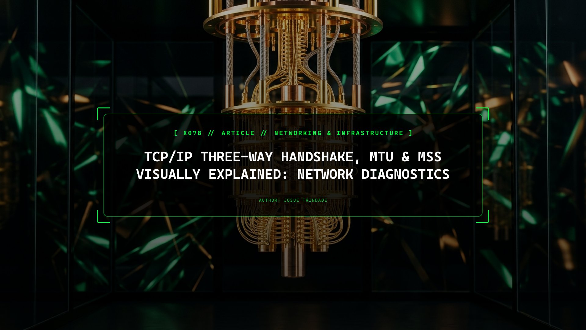 How Packets Actually Travel Across the Internet: TCP/IP Handshakes, MTU Fragmentation & mtr Diagnostics Illustrated