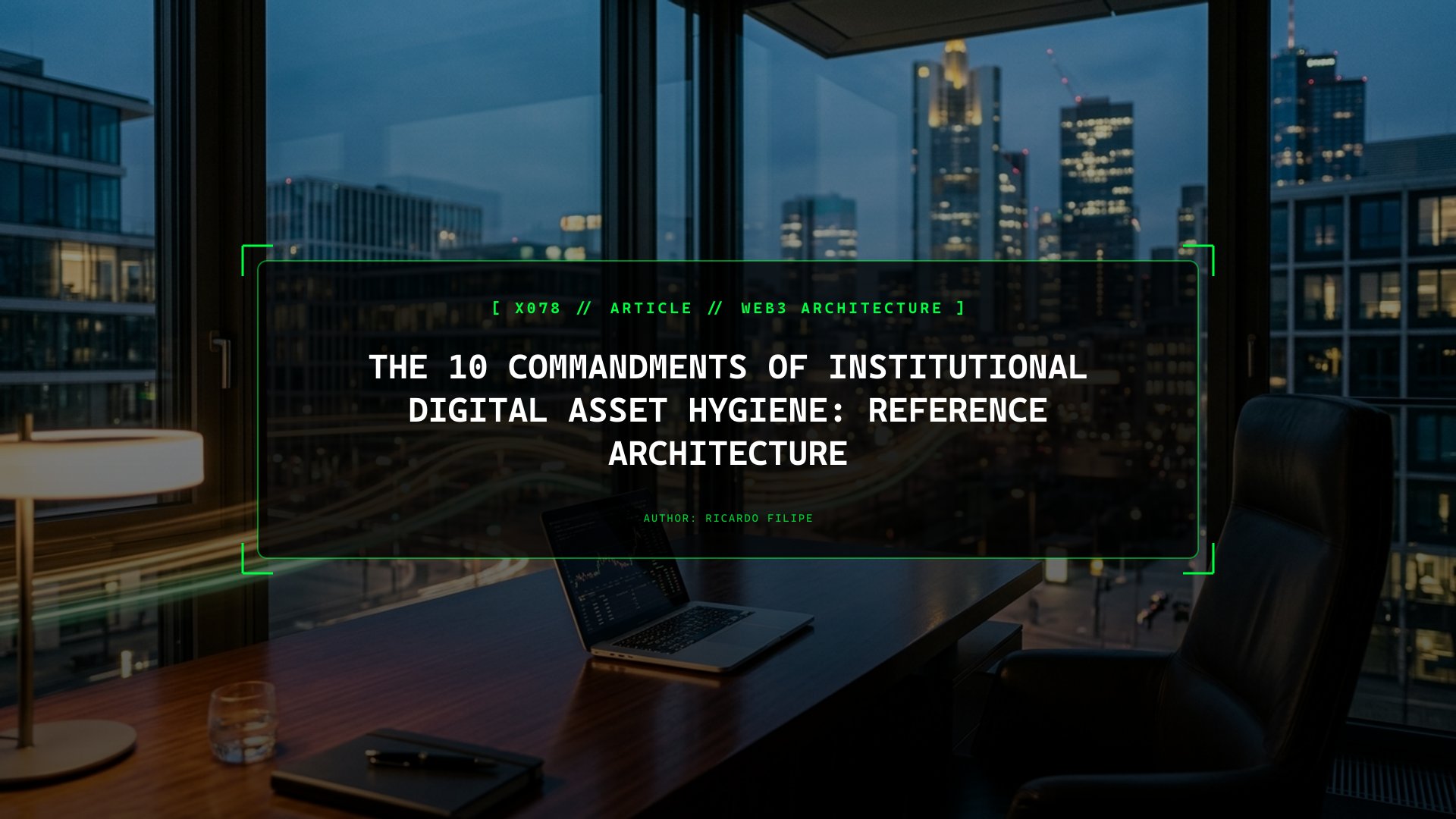 The 10 Commandments of Institutional Digital Asset Hygiene: Reference Architecture