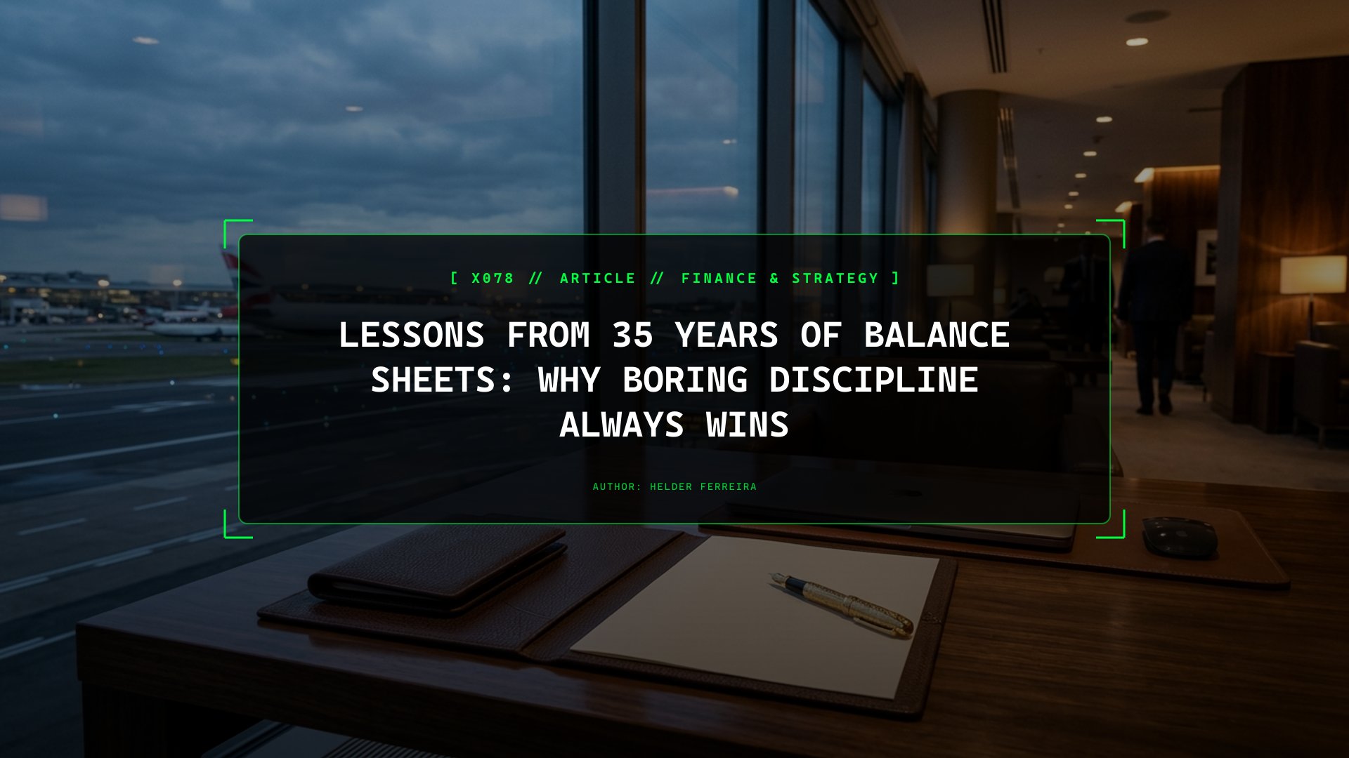 Lessons From 35 Years of Balance Sheets: Why Boring Discipline Always Wins