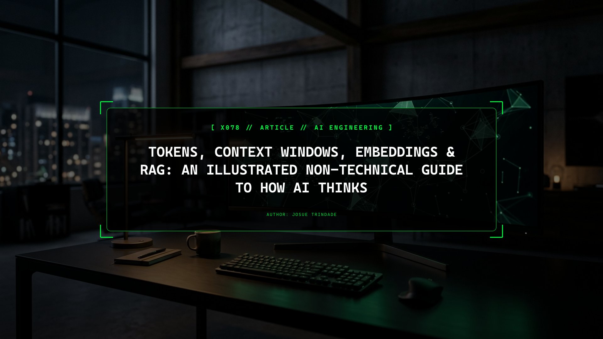 Tokens, Context Windows, Embeddings & RAG: An Illustrated Non-Technical Guide to How AI Thinks