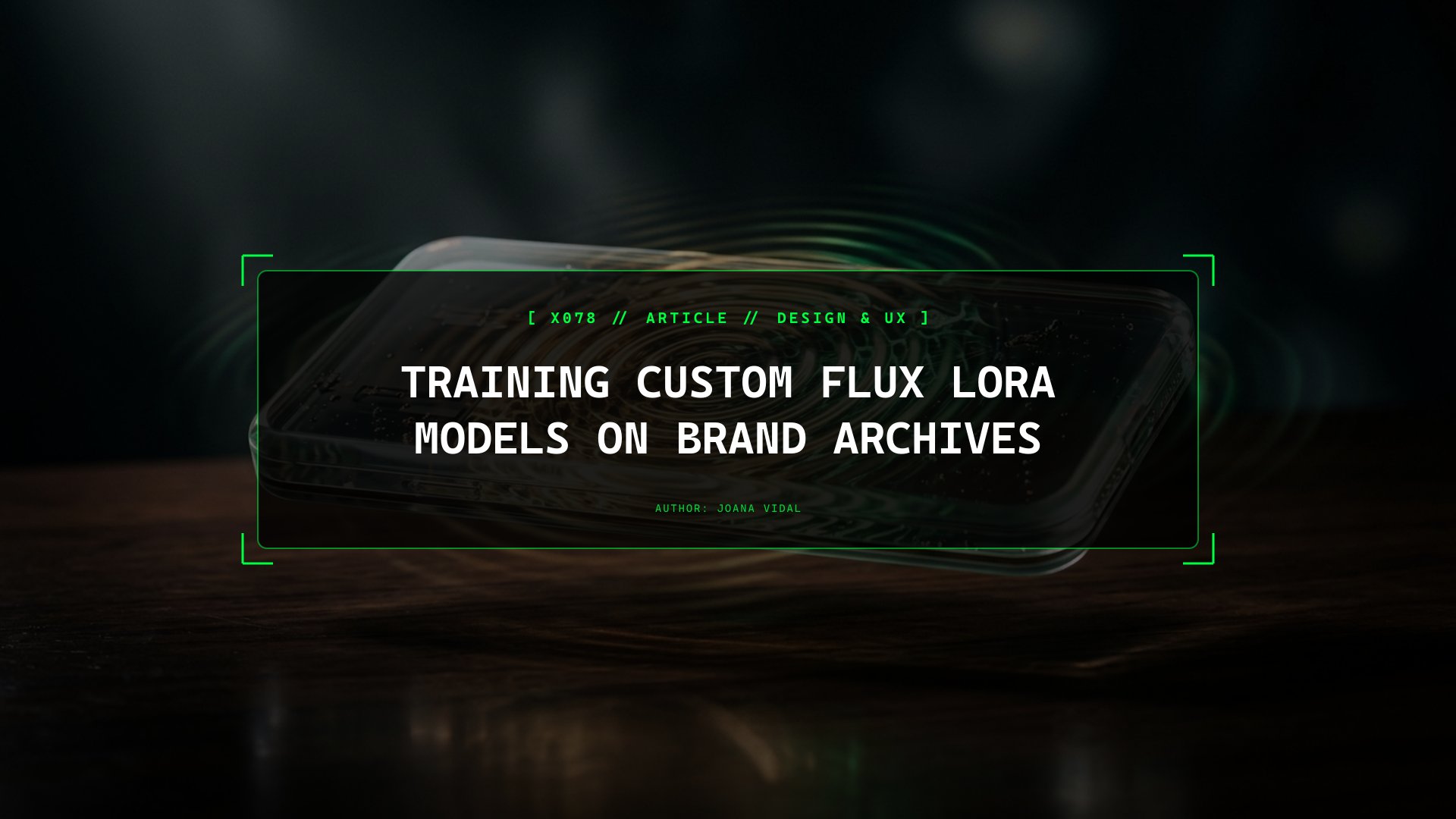 Training Custom Flux LoRA Models on a Brand’s Proprietary Visual Archive