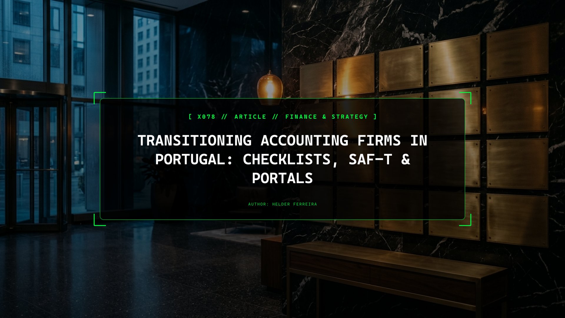 Transitioning Accounting Firms in Portugal: The Complete Handover Guide