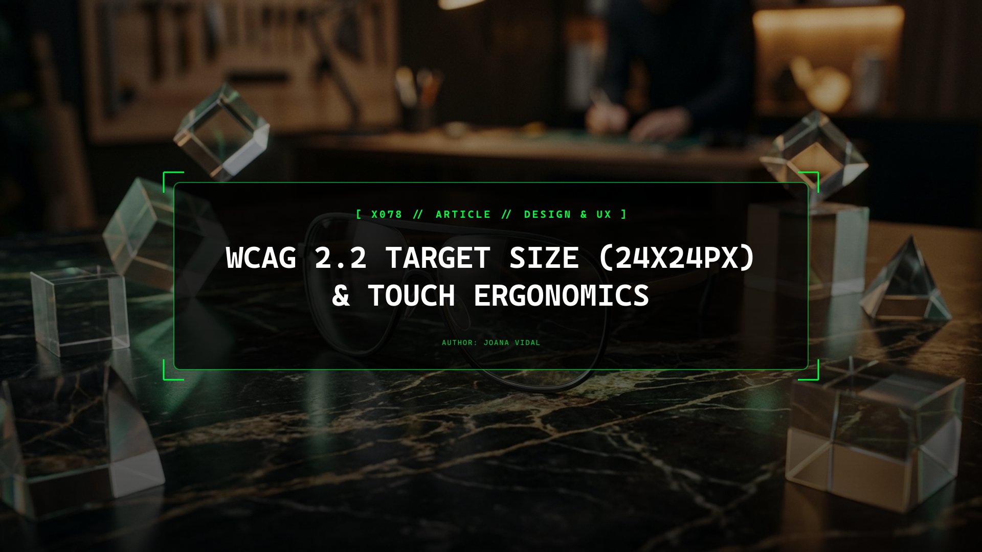 WCAG 2.2 Target Size (Minimum) 24x24px & Touch Ergonomics on Mobile