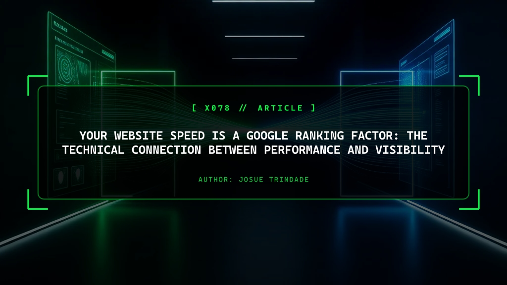 Your Website Speed Is a Google Ranking Factor