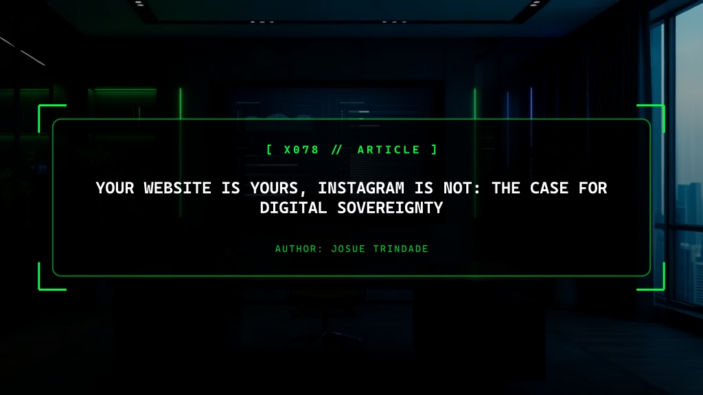 Your Website Is Yours. Instagram Is Not.