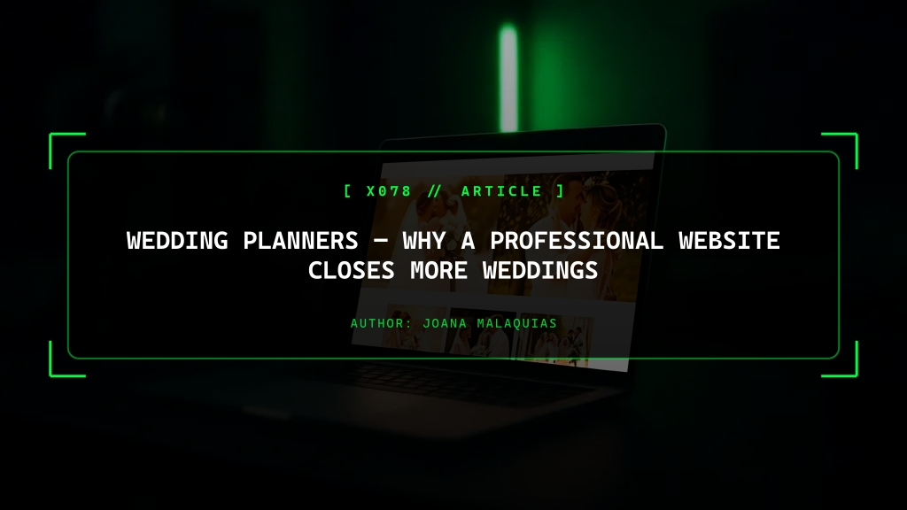 Wedding Planners, Why a Professional Website Closes More Weddings