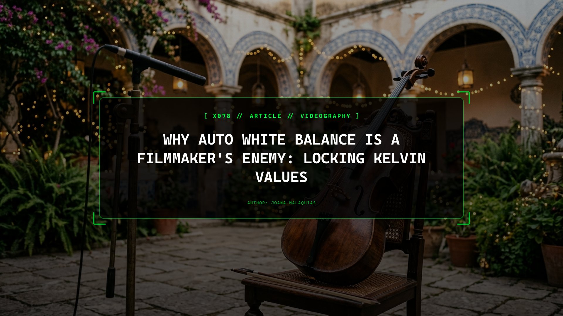 Why Auto White Balance Is a Filmmaker's Enemy: Locking Kelvin Values