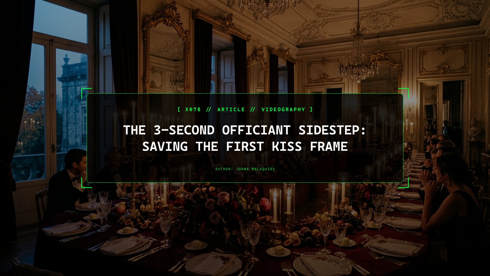 The 3-Second Officiant Sidestep: Saving the First Kiss Frame
