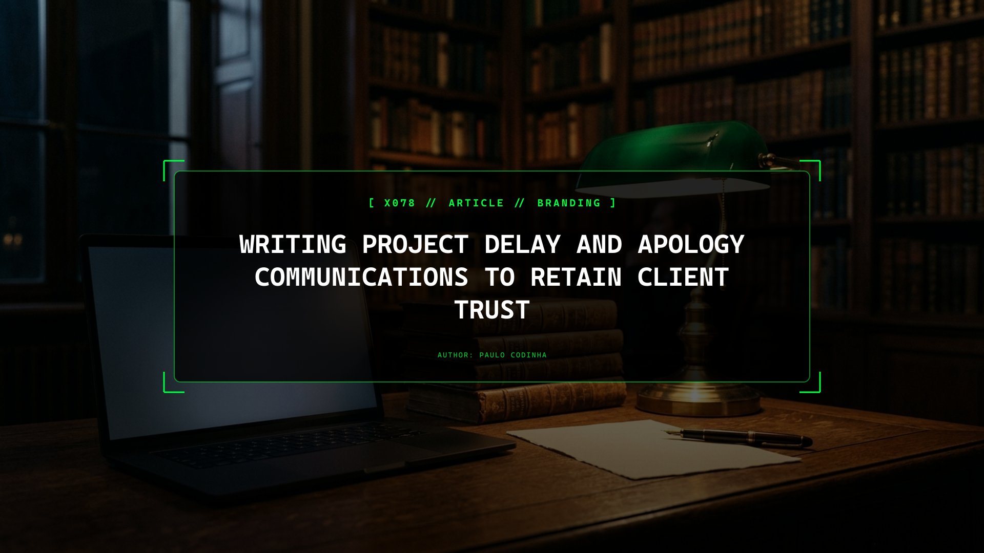 How to Tell an Enterprise Client a Deliverable Is Delayed: The Early-Warning, Root-Cause, New-Commitment Template