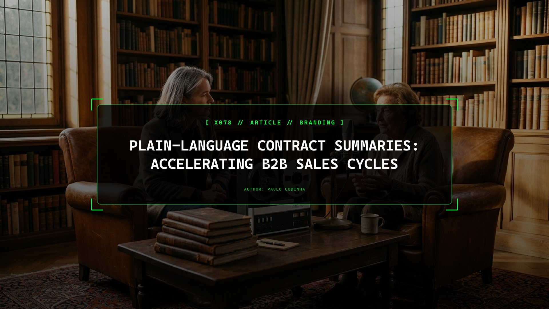 Why 40-Page Hostile Legal Contracts Delay B2B Sales by Months: Dual-Column Plain-Language Contract Summaries