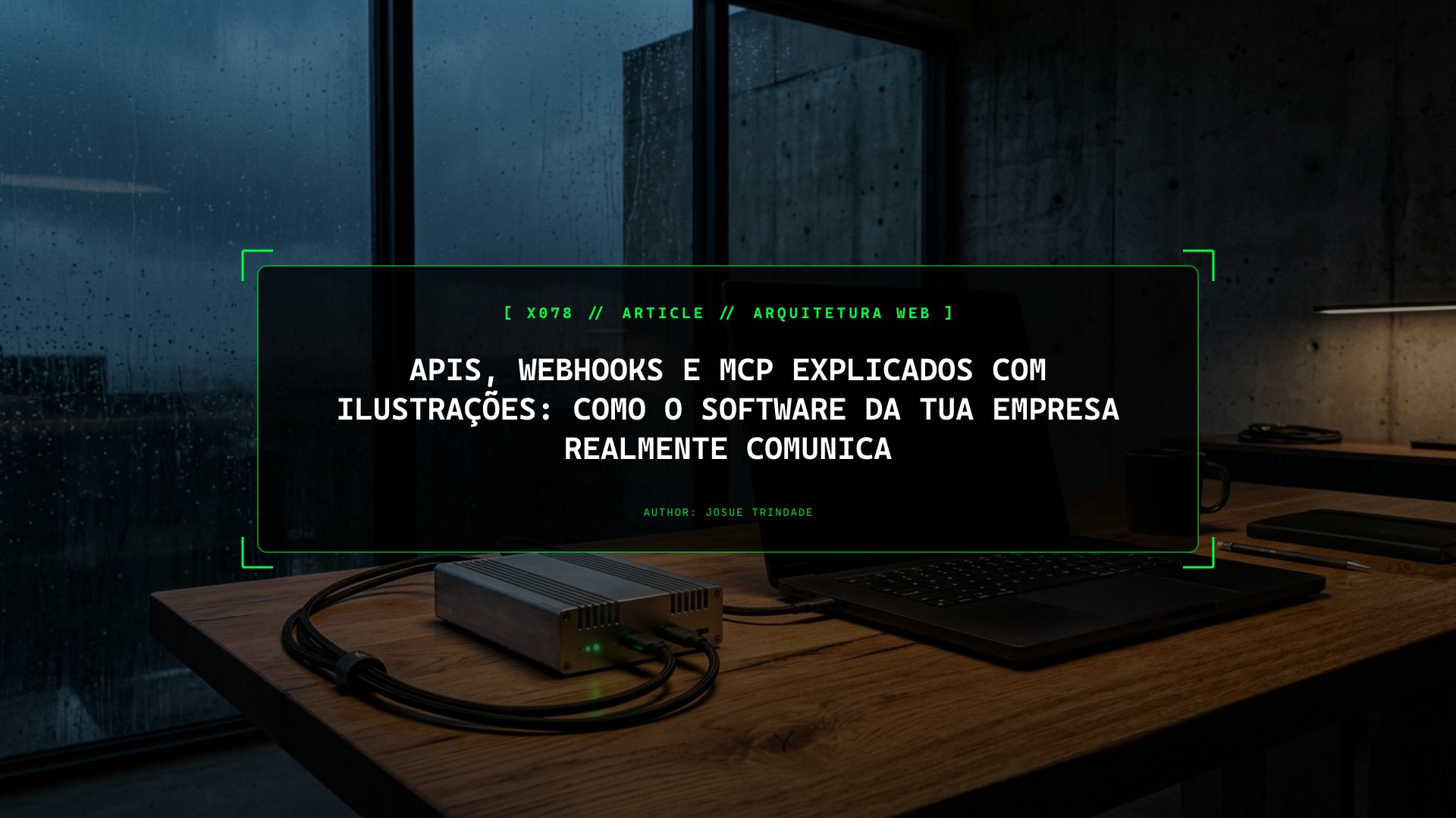 APIs, Webhooks e MCP Explicados com Ilustrações: Como o Software da Tua Empresa Realmente Comunica