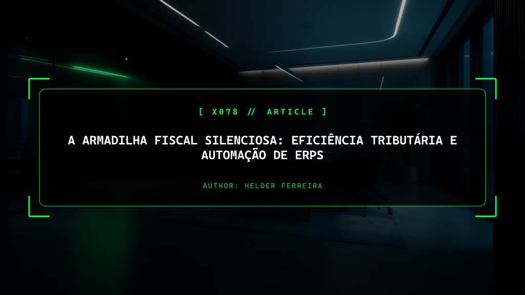 A Armadilha Fiscal Silenciosa: Eficiência Tributária e Automação de ERPs