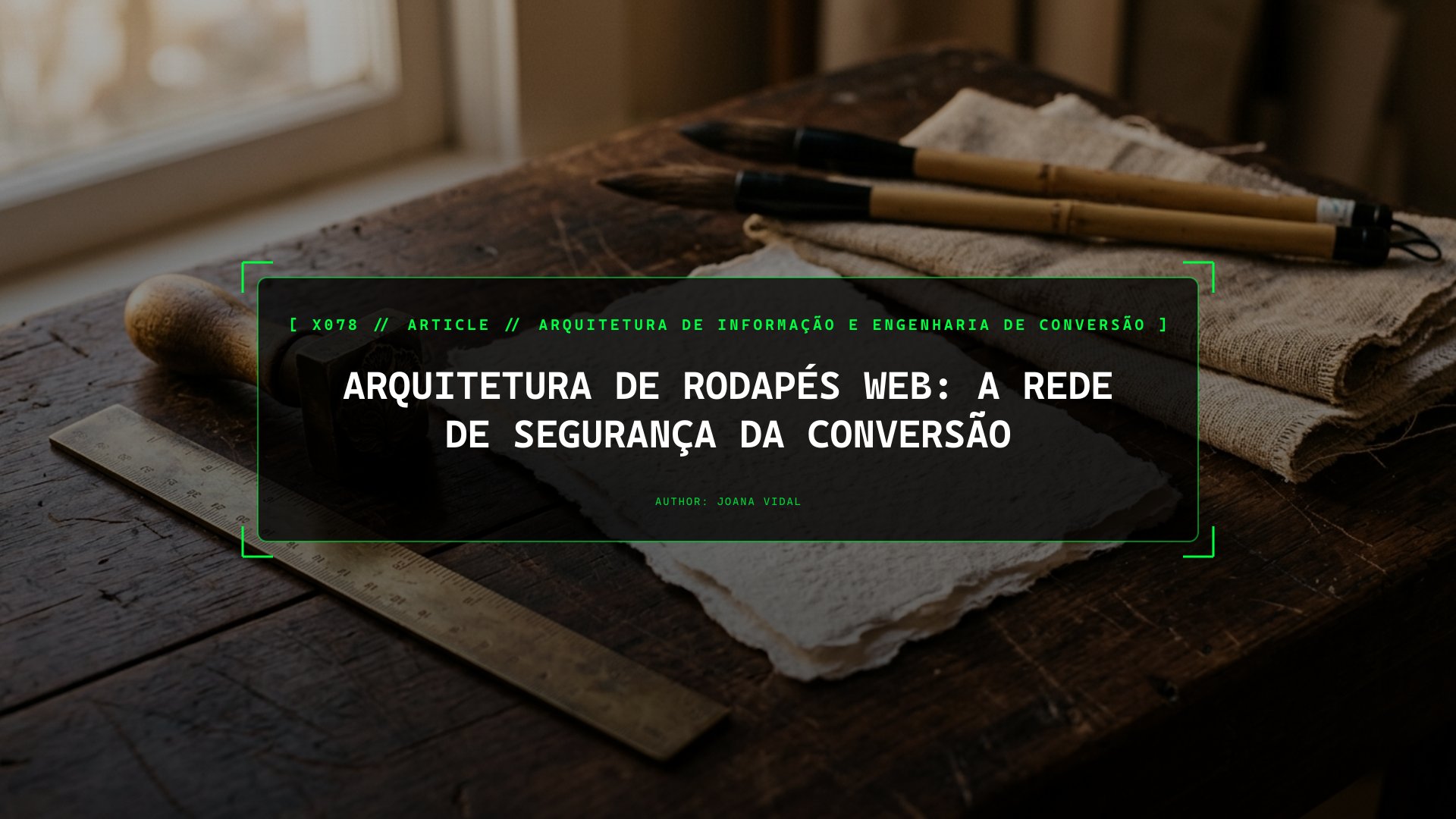 Arquitetura de Rodapés Web: A Rede de Segurança da Conversão