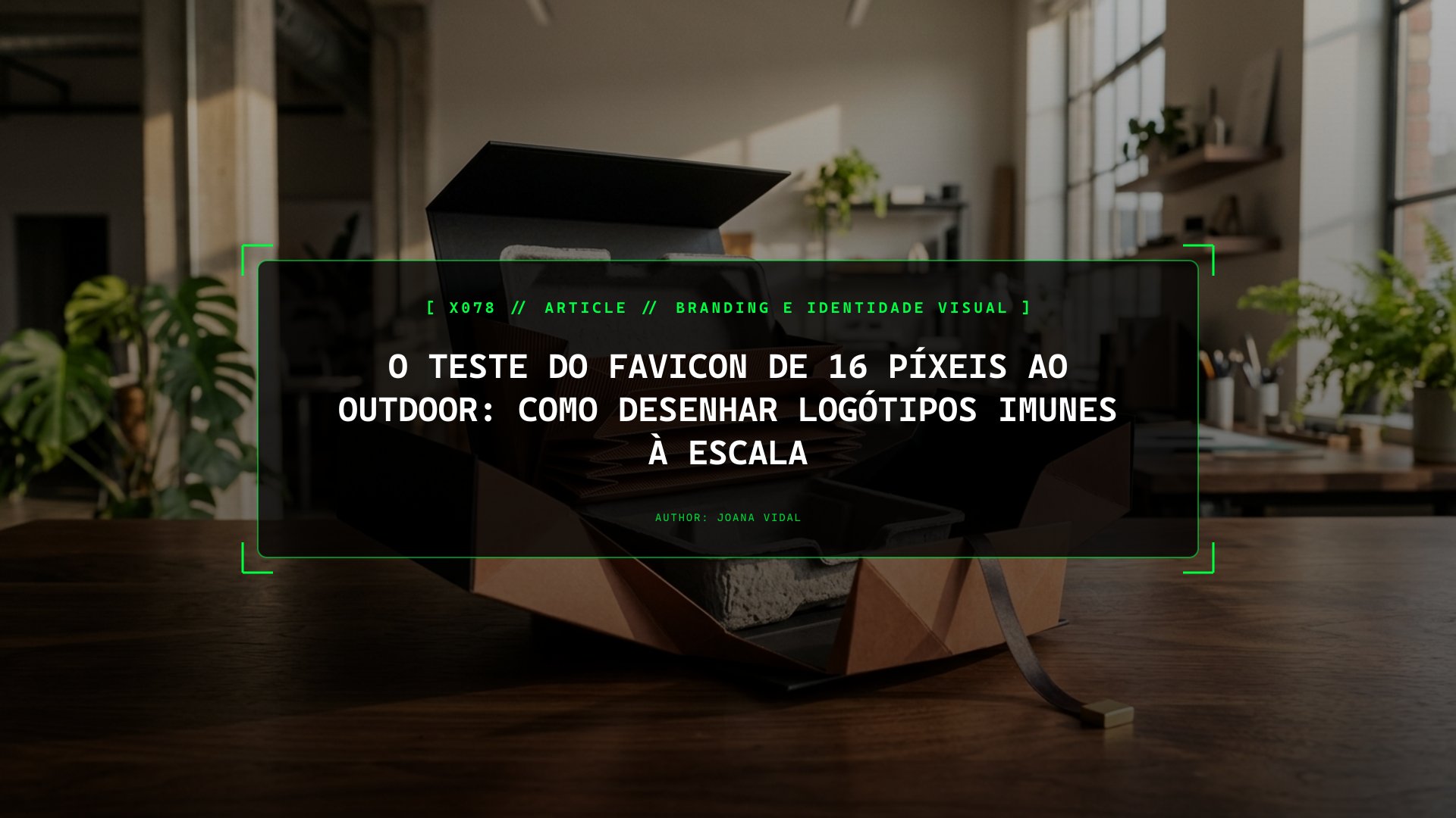 O Teste do Favicon de 16 Píxeis ao Outdoor: Como Desenhar Logótipos Imunes à Escala