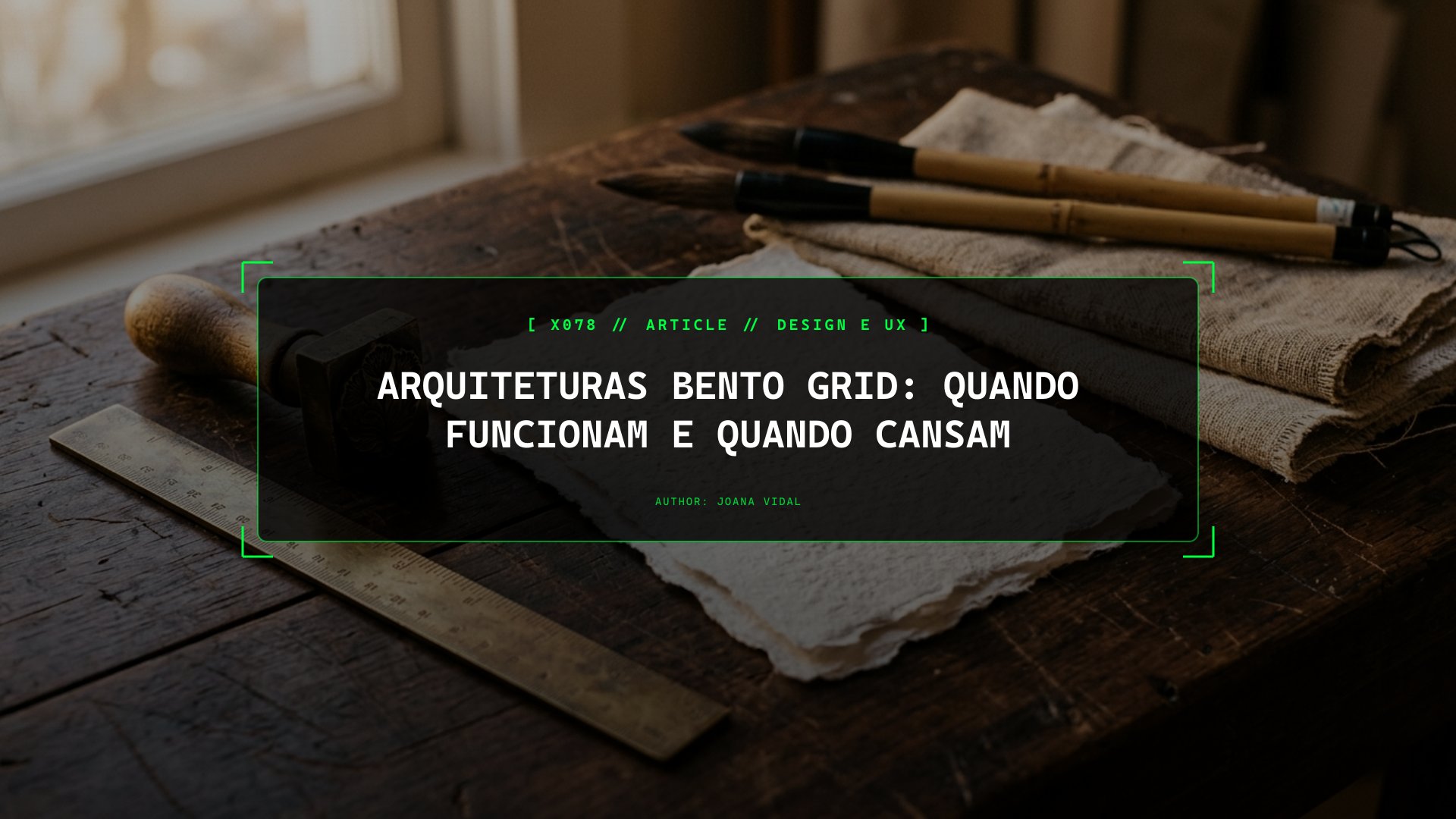 Arquiteturas Bento Grid: Quando os Cartões Modulares Funcionam e Quando Criam Ruído