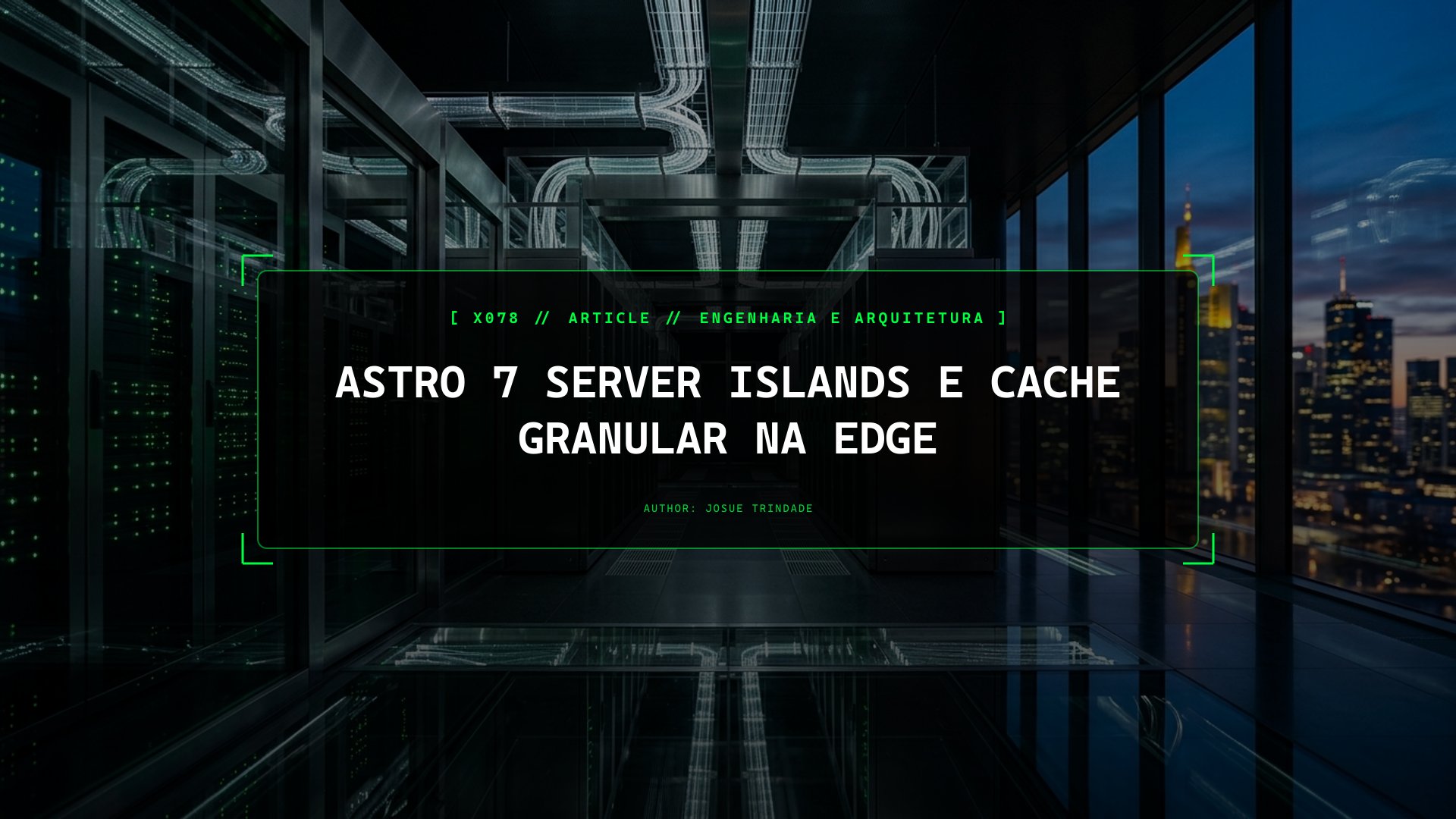 Como Combinar Páginas Estáticas Instantâneas com Conteúdo Dinâmico Usando Astro 7 Server Islands