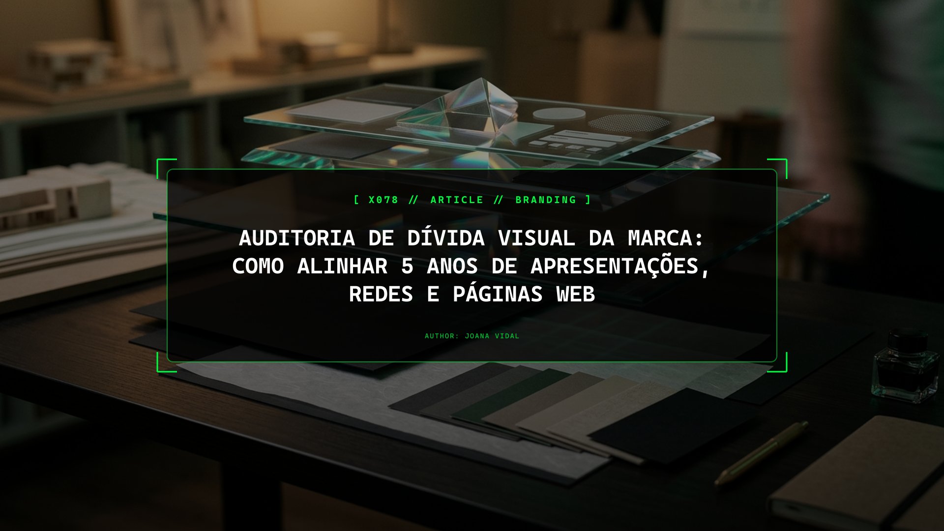 Auditoria de Dívida Visual da Marca: Como Alinhar 5 Anos de Apresentações, Redes e Páginas Web
