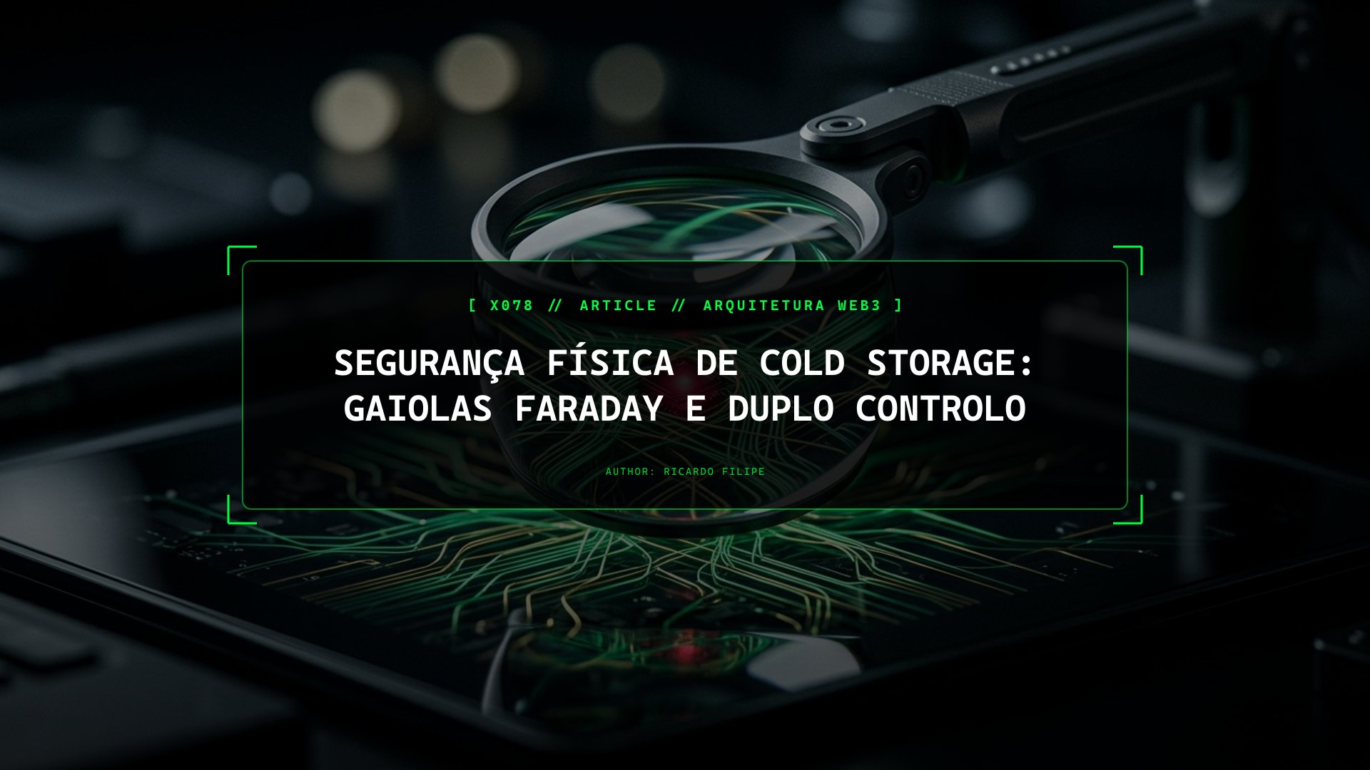 Segurança Física de Cold Storage: Gaiolas Faraday e Duplo Controlo