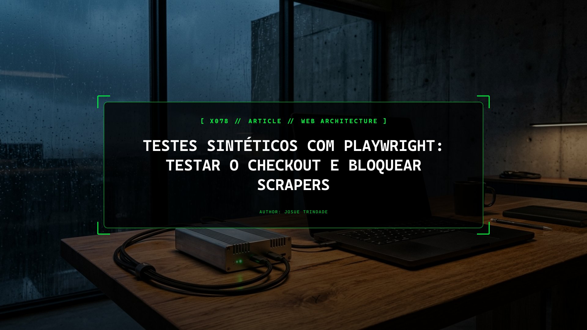 Monitorização Sintética com Playwright: Testa o Teu Checkout a Cada 5 Minutos e Bloqueia Bots Maliciosos