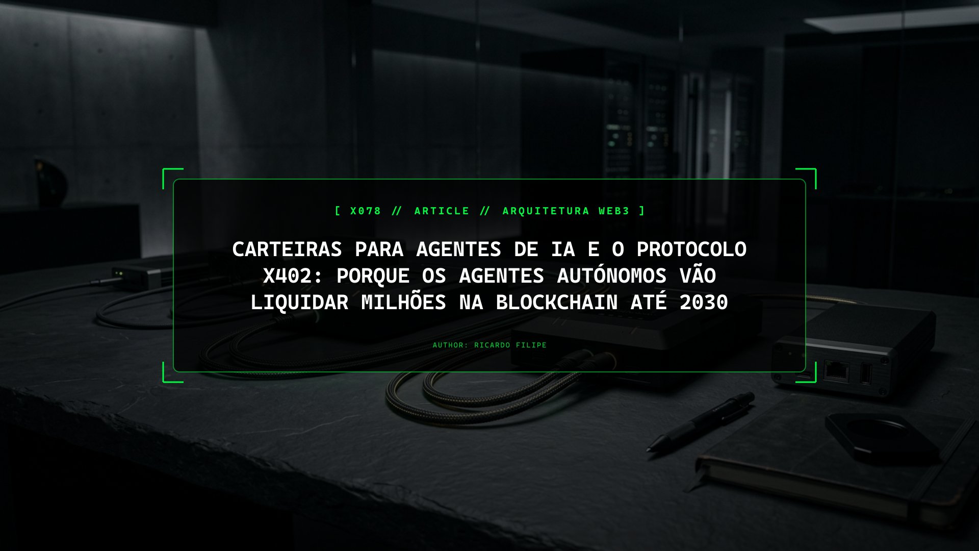 Carteiras para Agentes de IA e o Protocolo x402: Porque os Agentes Autónomos Vão Liquidar Milhões na Blockchain até 2030