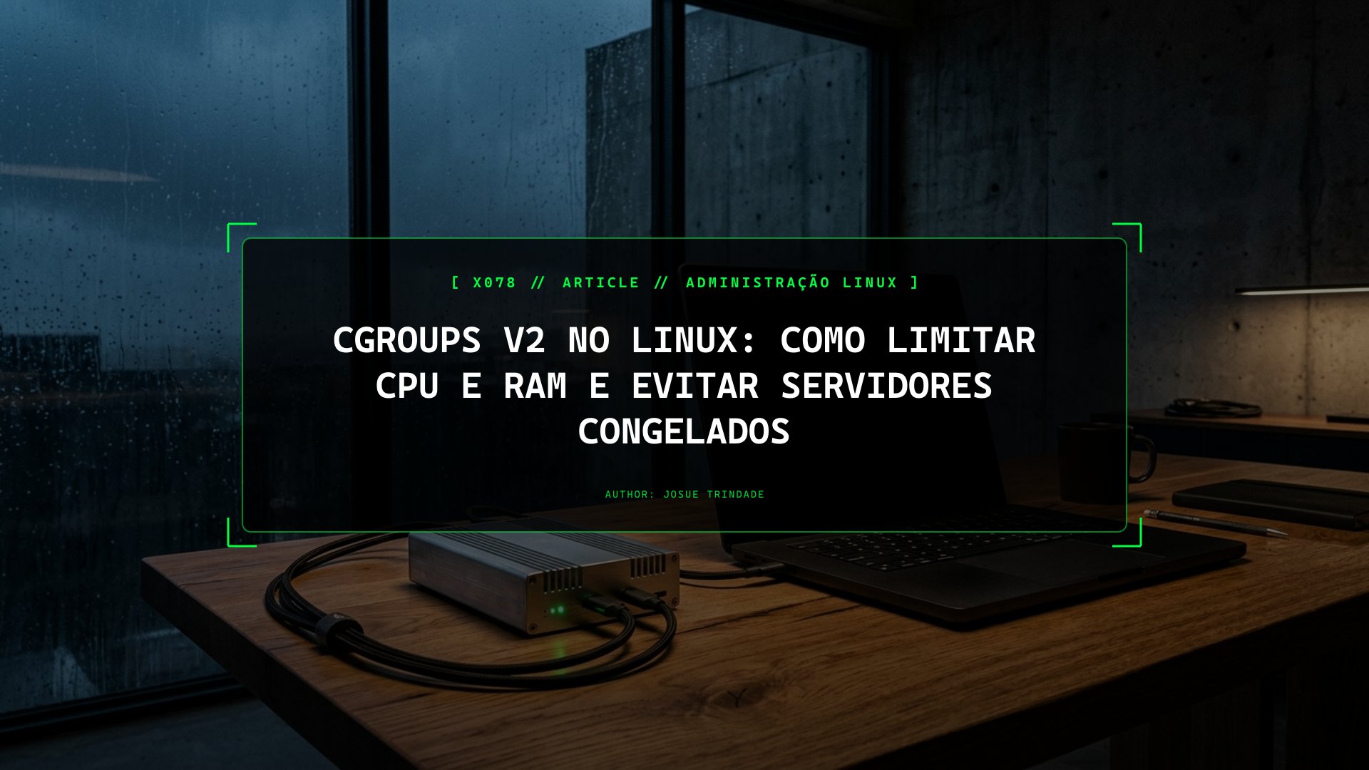 Como Impedir que um Processo Descontrolado Bloqueie o Teu Servidor: Limites de CPU e RAM com cgroups v2 no Linux
